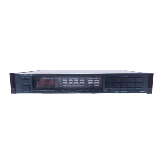Onkyo T-4087 Service Manual