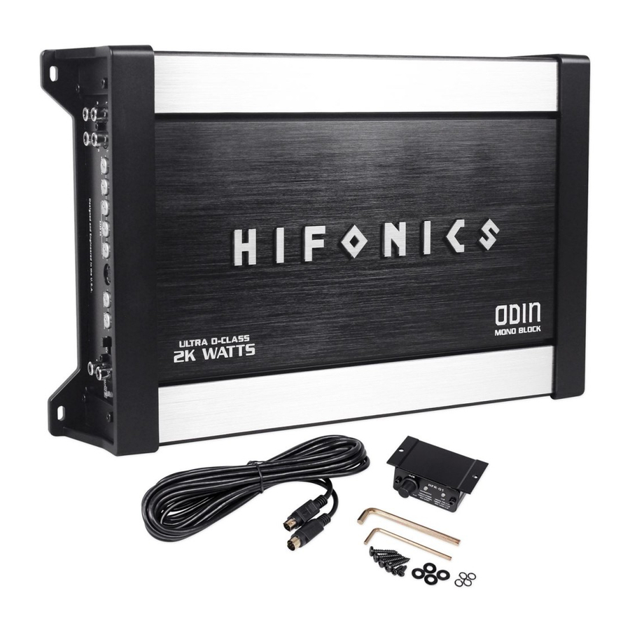 Hifonics ODIN 2K Product Manual