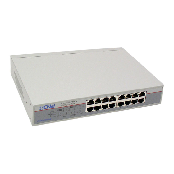 CNET CNSH-1600 Product Specifications