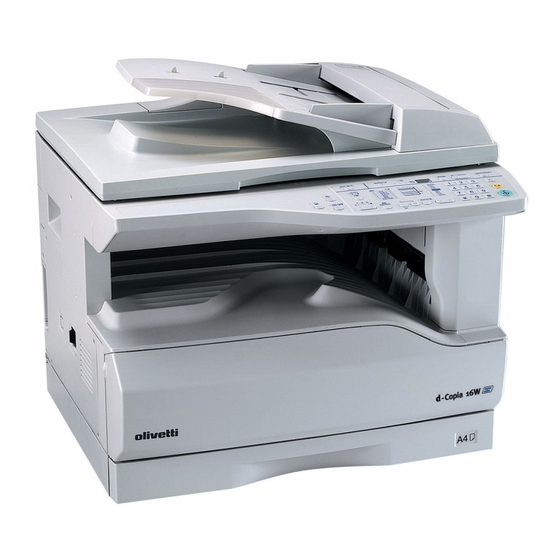 Olivetti d-Copia 20W Online Manual