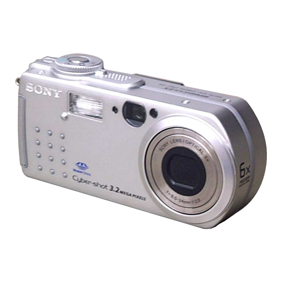 Sony Cyber-Shot DSC-P5 Service Manual