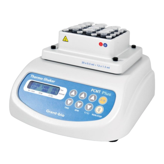 Grant-bio PCMT Plus Operating Manual