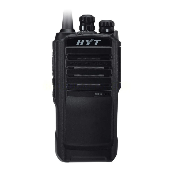 HYT TC-600 UHF Manual