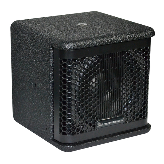 Loud Professional Quadra Series Speakers Manuals