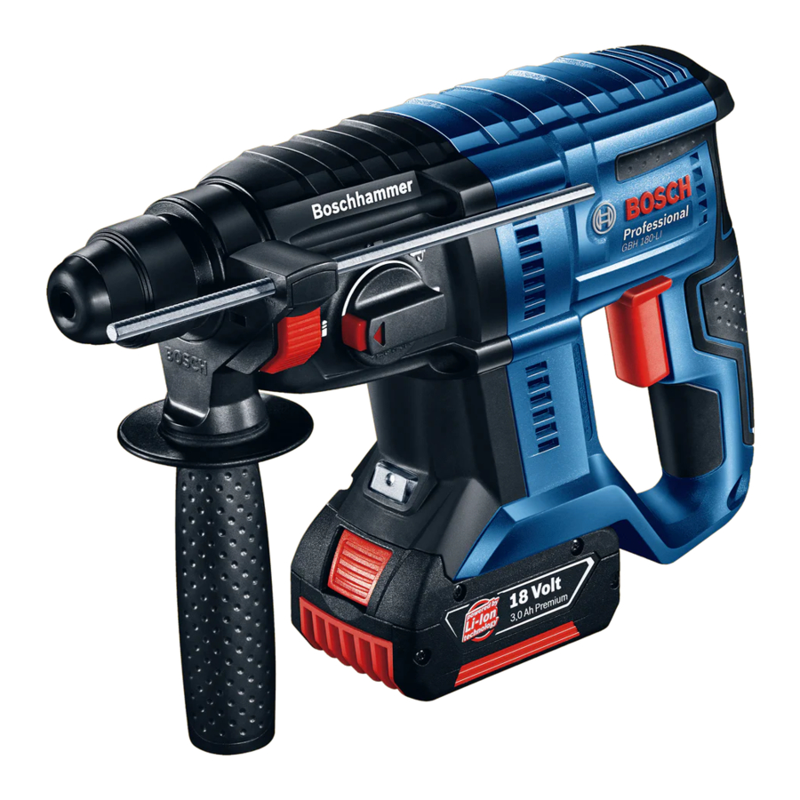 Bosch Professional GBH 180-LI Manual