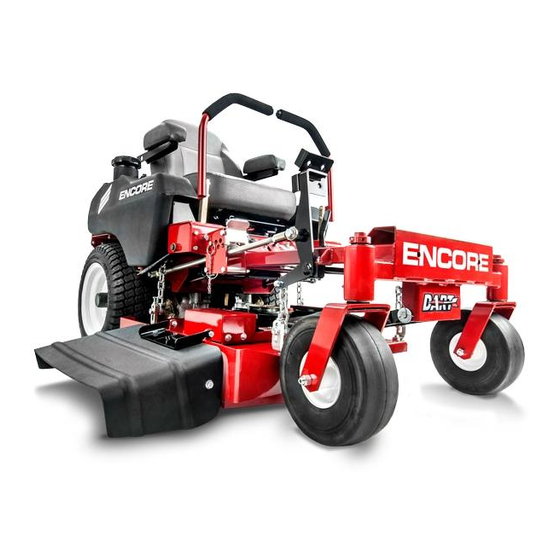 Encore DART ED34FS600V Operator's Manual