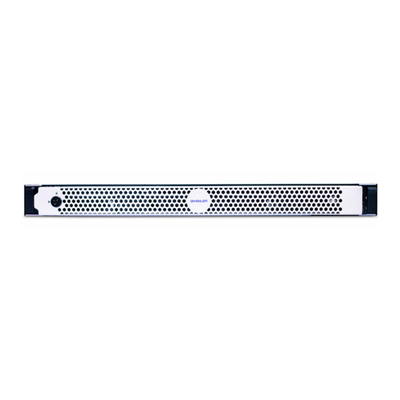 Avigilon NVR4-VAL-6TB Manuals