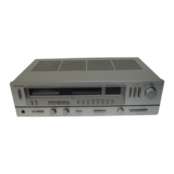 Technics SA-222 Service Manual