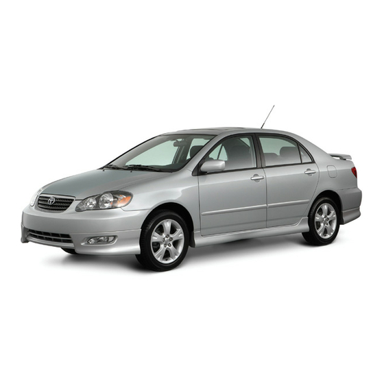 Toyota Corolla Pocket Reference Manual