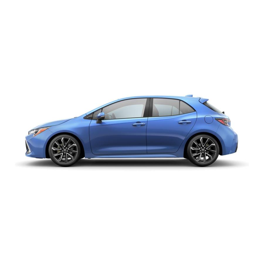 Toyota Corolla Quick Reference Manual