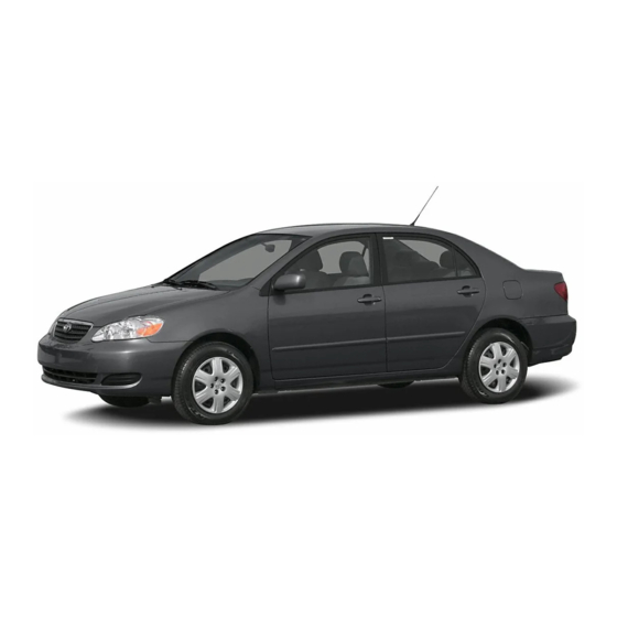 Toyota Corolla Pocket Reference Manual