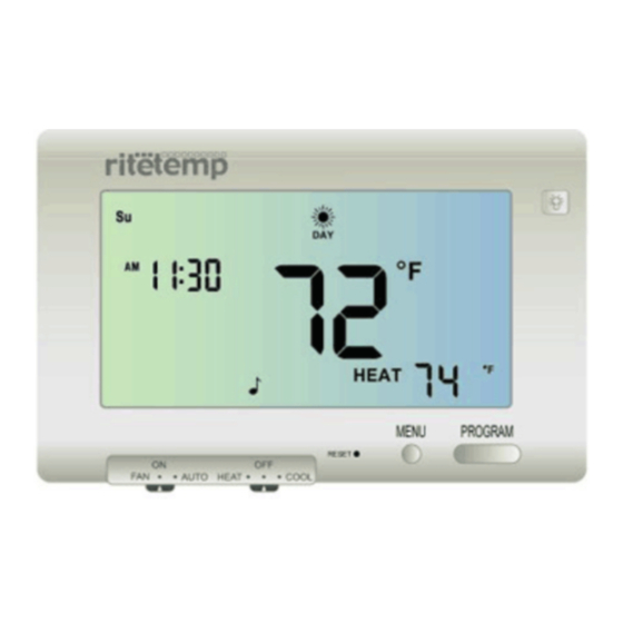 ritetemp 8085 Operation Manual