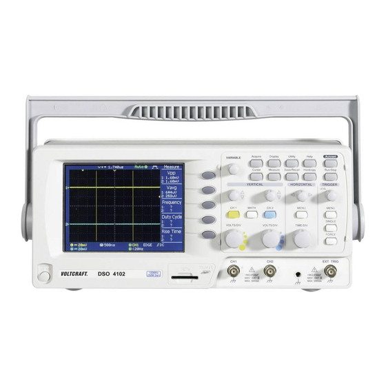 VOLTCRAFT DSO 4000 Series Operating Instructions Manual
