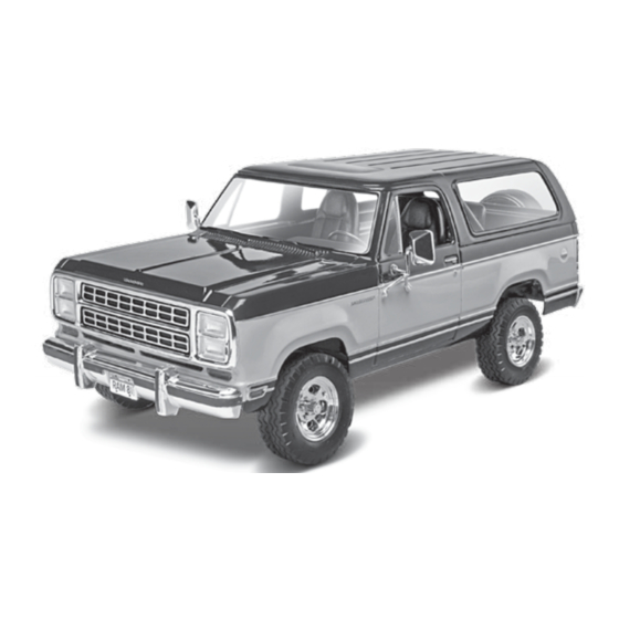 REVELL 80 DODGE RAMCHARGER Assembly Manual