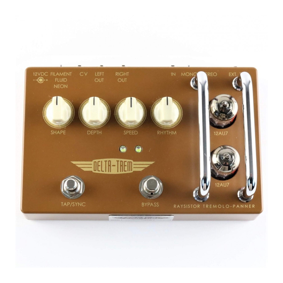 Effectrode DELTA-TREM DT-2A Owner's Manual