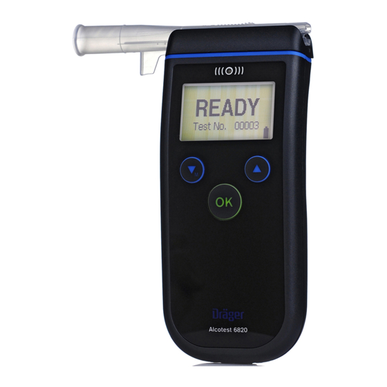 Dräger Alcotest 6820 Quick Start Manual