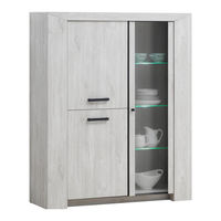 Emob Elvis Glass Cabinet BC 70097G-S5V Assembly Instruction