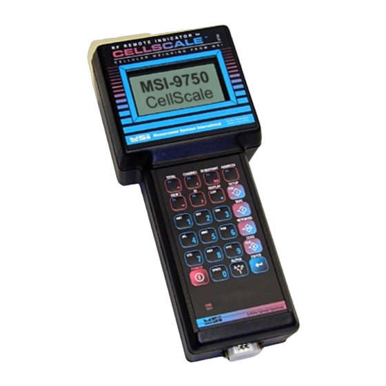 Measurement Systems International MSI 9750 Quick Start Manual