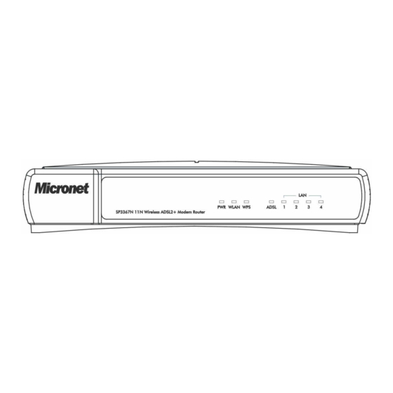 MicroNet SP3367N Manuals