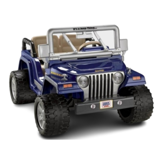 Fisher-Price Power Wheels JEEP RUBICON N3089 Owner's Manual With Assembly Instructions