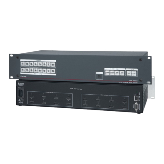 Extron electronics DXP DVI Pro User Manual