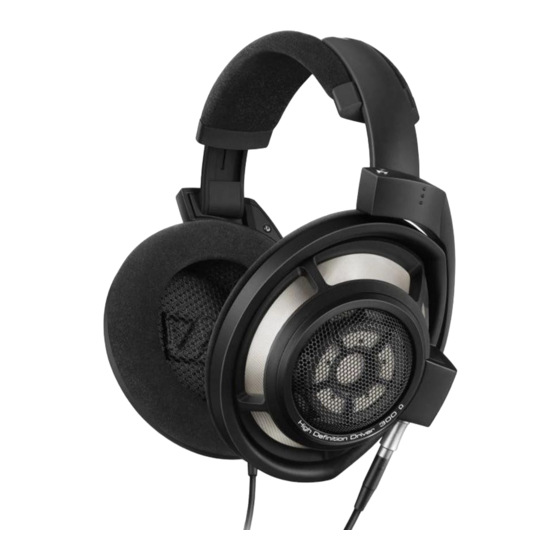 Sennheiser HD 800 S Instruction Manual