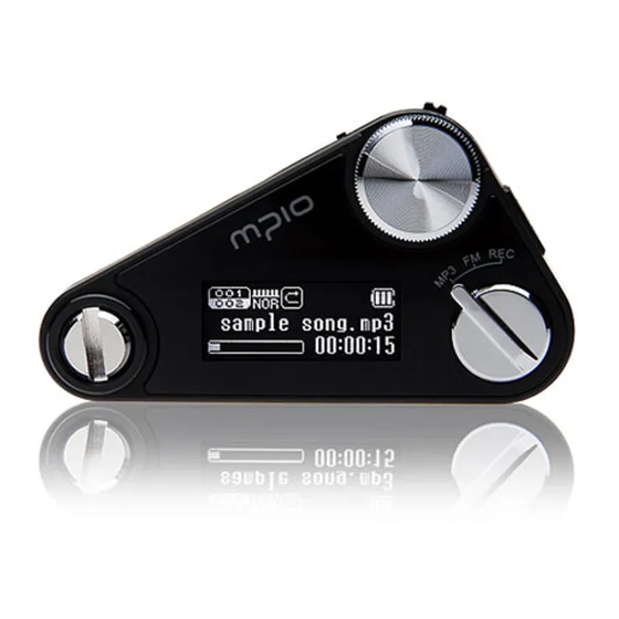Mpio FL 500 User Manual