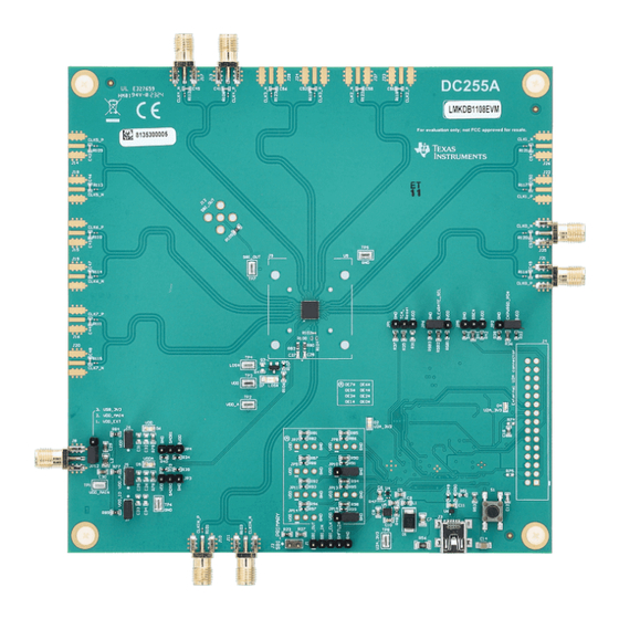 Texas Instruments LMKDB1108EVM User Manual