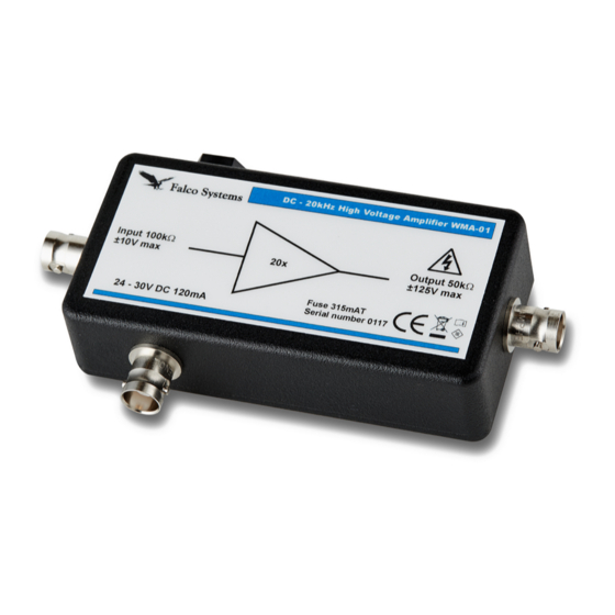 Falco Systems WMA-01 User Manual