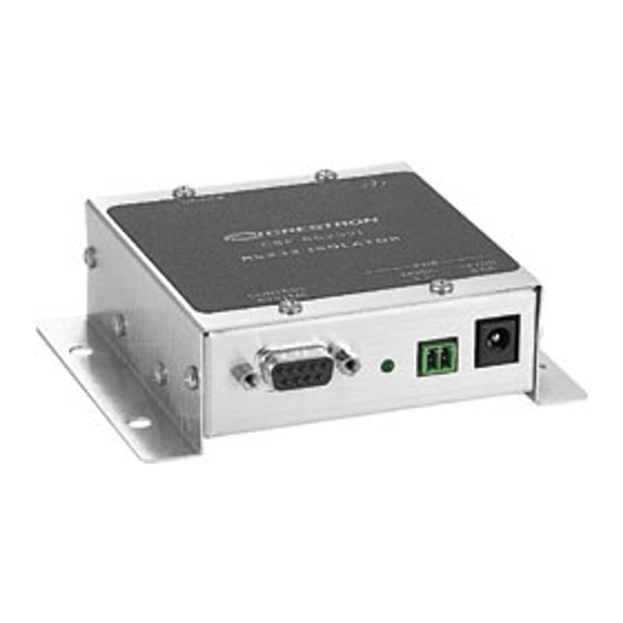 Crestron CSP-RS232I Operations & Installation Manual