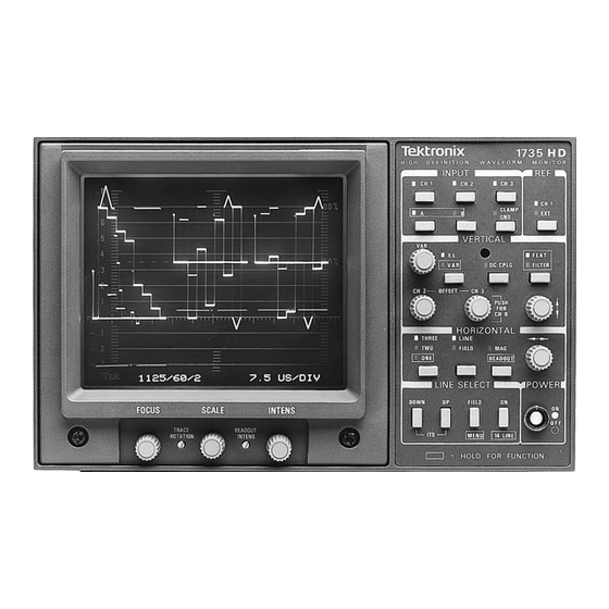 Tektronix 1735 HD Instruction Manual