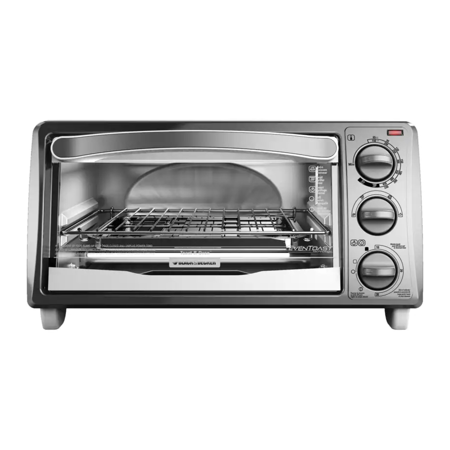 Black & Decker TO1313SBD, TO1313SWD - Toaster Oven Manual