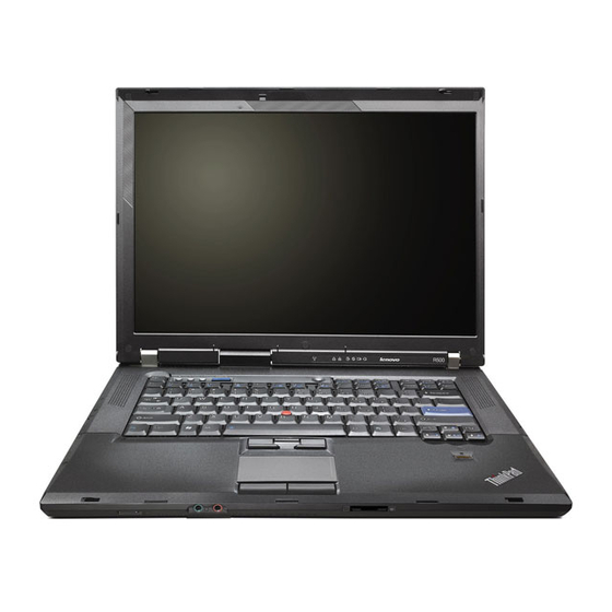 Lenovo ThinkPad R500 Kullanma Kılavuzu