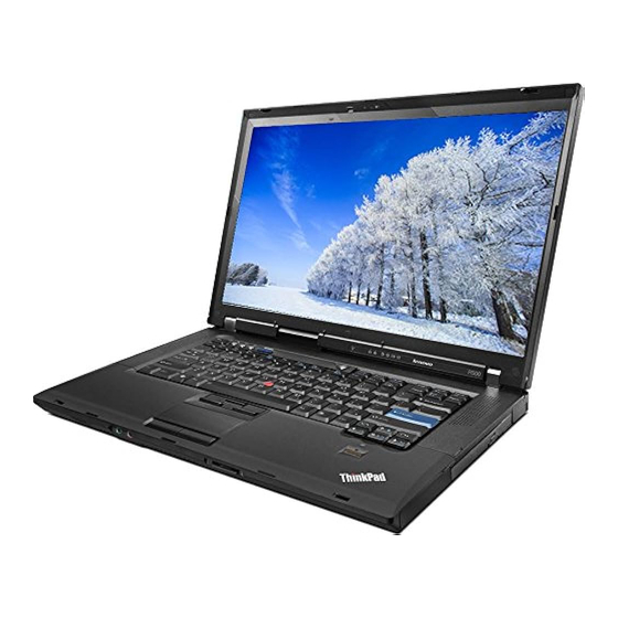 Lenovo ThinkPad R500 Ghid De Service Şi Depanare