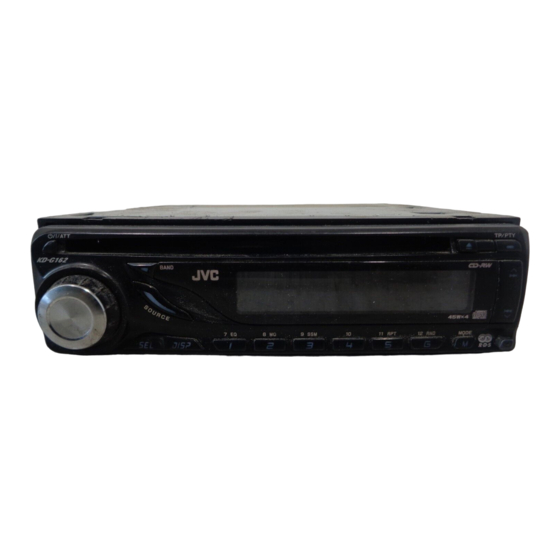 JVC kd-g162 Instructions Manual