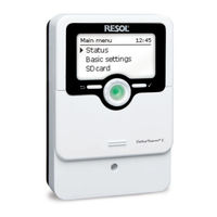 Resol DeltaTherm E Installation, Operation, Functions And Options, Troubleshooting