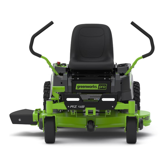 GreenWorks Pro RZ48 Owner's Manual