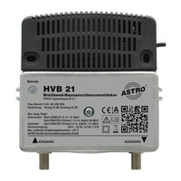 ASTRO HVB 32 Operating Manual