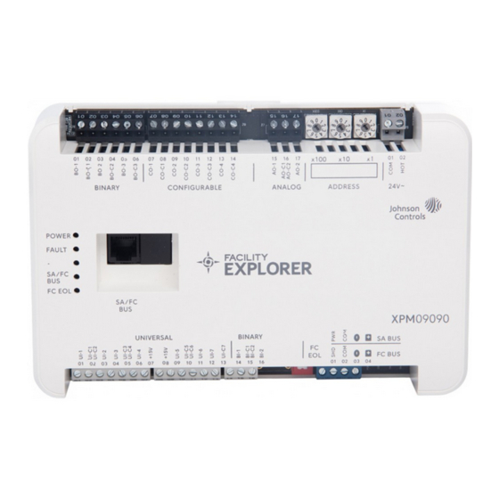 Johnson Controls XPM09090 Installation Manual