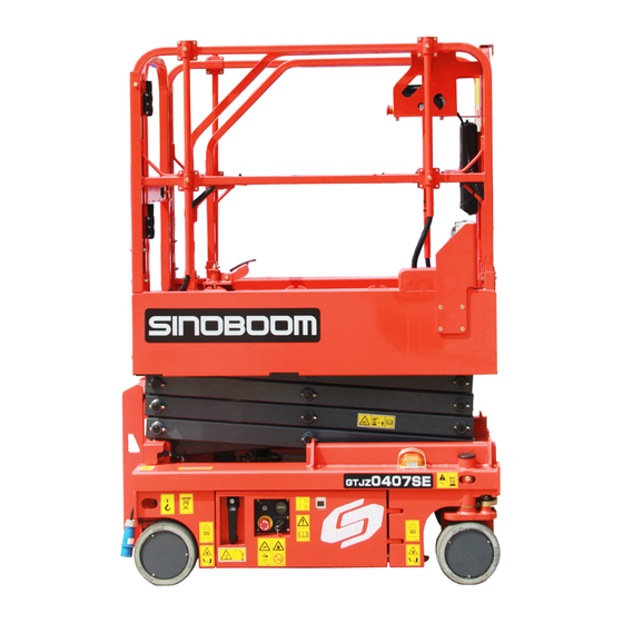 Sinoboom GTJZ0407SE Maintenance Manual