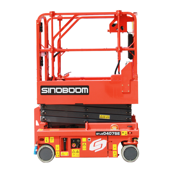 Sinoboom GTJZ0407SE Operation Manual