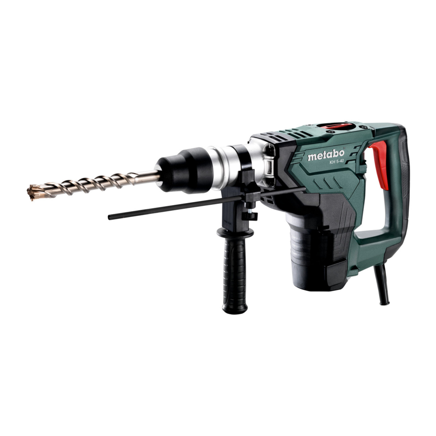 Metabo KH 5-40 - Combination Hammer Manual