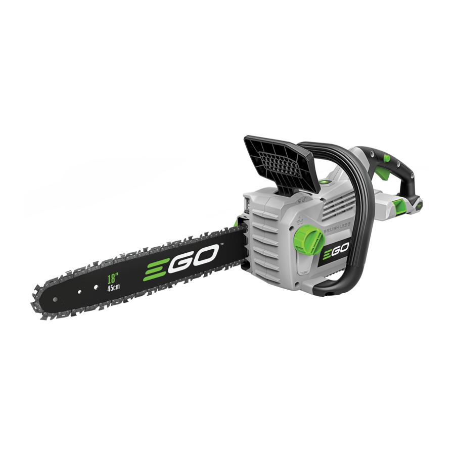 EGO Power Plus CS1800E - CHAIN SAW Manual