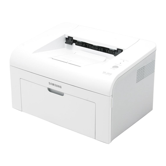 Samsung ML-2010 - B/W Laser Printer Manual