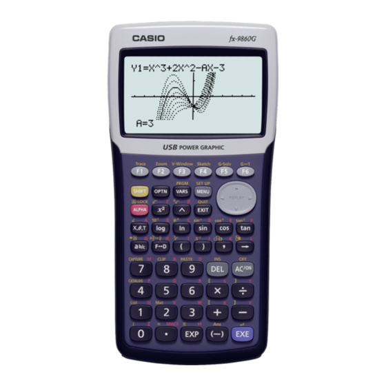 Casio fx-9860G User Manual