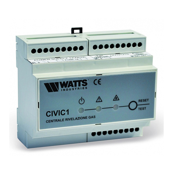 Watts CIVIC1 Installation And Operation Manual