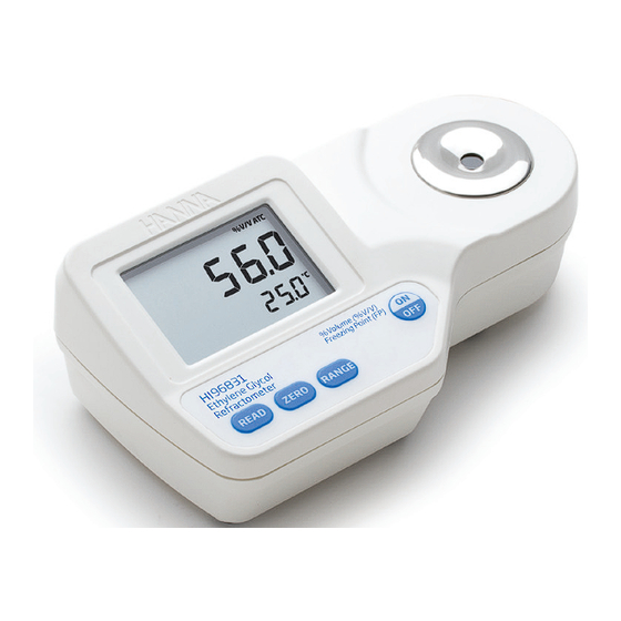 Hanna Instruments HI96831 Instruction Manual