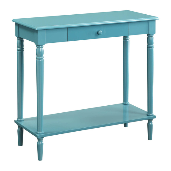 convenience concepts French Country Hall Table Assembly Instructions