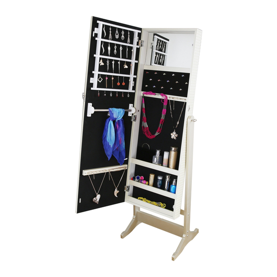 Jeco Jewelry Cabinet Assembly Instructions