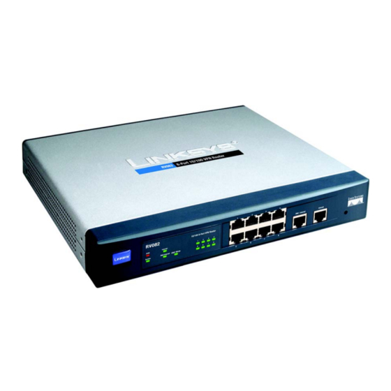 Linksys RV082 User Manual